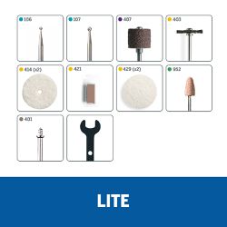 Micro Retífica Lite a Bateria com 10 Acessórios - Dremel