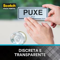 Fita Dupla Face Scoth Fixa Forte Transparente 24mm x 2m (HB004420194) - 3M
