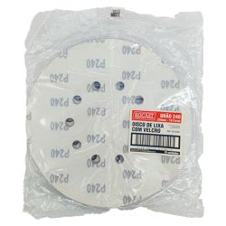 Kit Disco de Lixa Com Velcro 225mm - Gr.240 Com 10 Unidades (243,0050) - Rocast