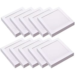 Kit Plafon LED Quadrado de Sobrepor 24W - 4000K Com 10 Unidades (520,0056) - Noll LED