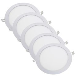 Kit Plafon LED Redondo de Embutir 18W - 4000K Com 5 Unidades (520,0042) - Noll LED