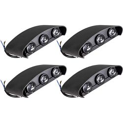 Kit Arandela de Parede Externa/Interna 6W - 4000K Com 4 Unidades (520,0031) - Noll LED