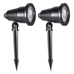 Kit Luminária Tipo Espeto Para Jardim Verde 5W - 6500K Com 2 Unidades (518,0007) - Noll LED