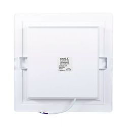 Kit Plafon LED Quadrado de Embutir 18W - 6500K Com 5 Unidades (520,0010) - Noll LED