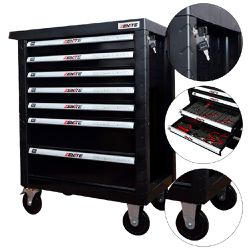 Carrinho de Ferramentas Completo Com 7 Gavetas e 191 Peças (ZT001001) - Zenite