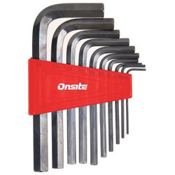 Jogo de Chave Allen Hexagonal 1/16'' a 3/8'' - 10 Peças (702612) - Onsite