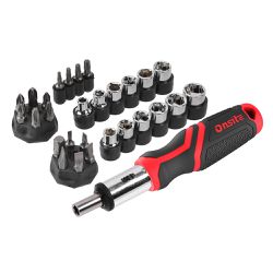 Jogo de Soquetes e Bits 1/4'' - 29 Peças (702461) - Onsite