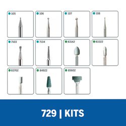 Kit de Acessórios Para Esculpir e Gravar 11 Peças (26150729AB) - Dremel