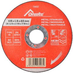 Kit Disco de Corte Deep Cut 4.1/2'' x 1.6mm Com 50 Unidades (744137) - Onsite