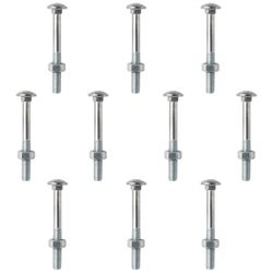Kit Parafuso Francês Com Porca 3/8'' x 4'' - 53,0024 (Com 10 Unidades) - Nord