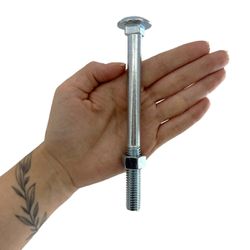 Kit Parafuso Francês Com Porca 1/2'' x 6'' - 53,0035 (Com 10 Unidades) - Nord