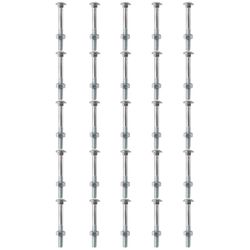 Kit Parafuso Francês Com Porca 1/4'' x 3'' - 53,0007 (Com 25 Unidades) - Nord