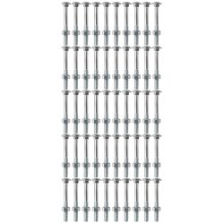 Kit Parafuso Francês Com Porca 1/4'' x 3'' - 53,0007 (Com 50 Unidades) - Nord