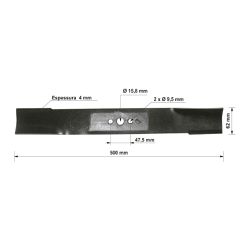 Lâmina de Reposição 500mm Para Cortadores de Grama (78795/300) - Tramontina
