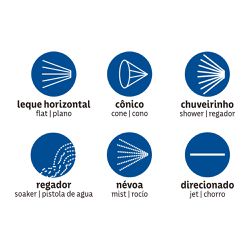 Hidropistola Multifunção Com 6 Tipos de Jato Para Engate Rápido (78519/500) - Tramontina