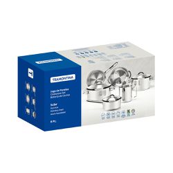 Jogo de Panelas Solar em Inox Com Fundo Triplo 6 Peças (65510/200) - Tramontina