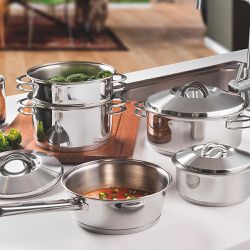 Jogo de Panelas Solar em Inox Com Fundo Triplo 6 Peças (65510/200) - Tramontina