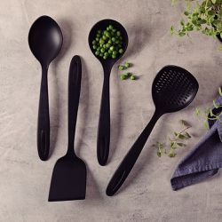 Jogo de Utensílios Ability em Nylon Preto Com 4 Peças (25199/001) - Tramontina