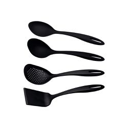 Jogo de Utensílios Ability em Nylon Preto Com 4 Peças (25199/001) - Tramontina