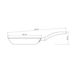 Frigideira Turim Vermelha em Alumínio Antiaderente 20Cm / 0,8L (20260/720) - Tramontina