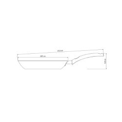 Frigideira Turim Chumbo em Alumínio Antiaderente 24Cm / 1,4L (20260/624) - Tramontina