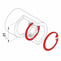Alicate Para Anéis Interno Curvo 5'' (44009/105) - Tramontina Pro