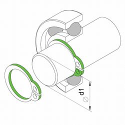 Alicate Para Anéis Externo Reto 9'' (44010/109) - Tramontina Pro