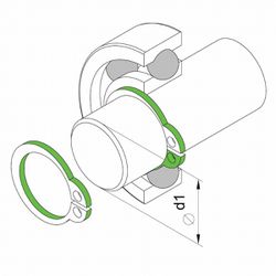 Alicate Para Anéis Externo Reto 7'' (44010/107) - Tramontina Pro