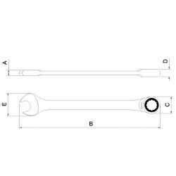 Chave Combinada Com Catraca 14mm (44652/114) - Tramontina Pro