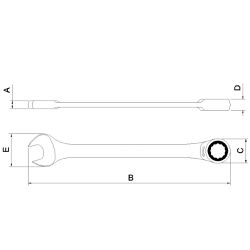 Chave Combinada Com Catraca 27mm (44652/127) - Tramontina Pro