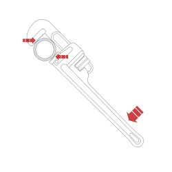 Chave Para Tubo 10'' (44021/010) - Tramontina Pro