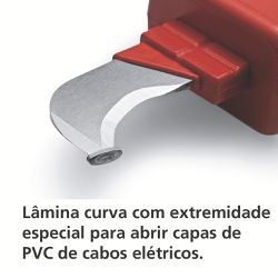 Faca Curva Desencapadora Isolada IEC 60900 - 7'' (44346/007) - Tramontina Pro
