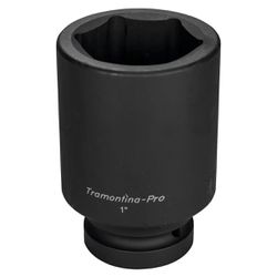 Soquete de Impacto Sextavado Longo 1'' x 60mm (44932/060) - Tramontina Pro