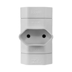 Kit Pino Tipo ''T'' 3 Saídas 10A - 250V Com 4 Unidades (1213) - Ilumi