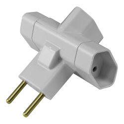 Kit Pino Tipo ''T'' 3 Saídas 10A - 250V Com 4 Unidades (1213) - Ilumi