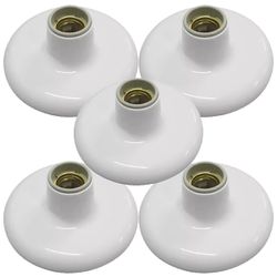 Kit Plafon de Porcelana Branco 100W - 250V Com 5 Unidades (180931) - Ilumi