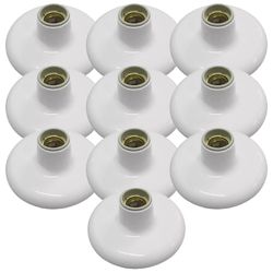 Kit Plafon de Porcelana Branco 100W - 250V Com 10 Unidades (180931) - Ilumi