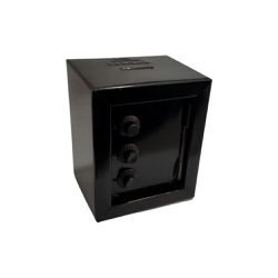 Mini Cofre Preto com Segredo - FERCAR