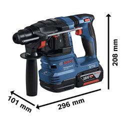 Martelete Rompedor SDS/PLUS Com Bateria e Carregador 18V (06119240E1) - Bosch