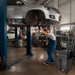 Carrinho Para Ferramentas Fechado Com 3 Gavetas (NC-14) - Nocram