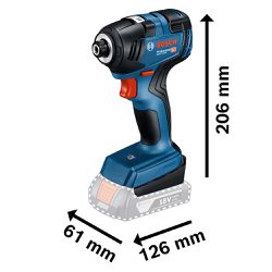 Kit Furadeira 18V GSB 185-LI + Chave de Impacto GDR 18V-200 (06019J21E1) - Bosch