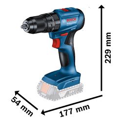 Kit Furadeira 18V GSB 185-LI + Chave de Impacto GDR 18V-200 (06019J21E1) - Bosch
