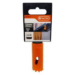 Serra Copo Bi-metal em Aço Rápido HSS 22mm (440013) - Tactix