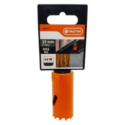 Serra Copo Bi-metal em Aço Rápido HSS 25mm (440017) - Tactix