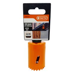 Serra Copo Bi-metal em Aço Rápido HSS 35mm (440029) - Tactix