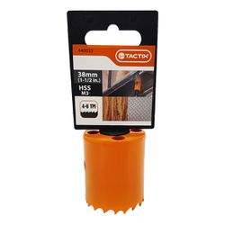 Serra Copo Bi-metal em Aço Rápido HSS 38mm (440033) - Tactix
