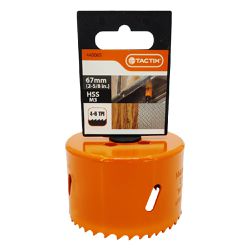Serra Copo Bi-metal em Aço Rápido HSS 67mm (440065) - Tactix