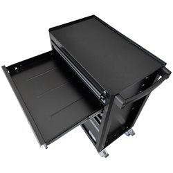 Carrinho Fechado Para Ferramentas Com 5 Gavetas e 1 Porta Preto (44950/959) - Tramontina Pro