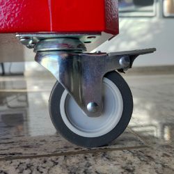 Carrinho Para Ferramentas Fechado Com 3 Gavetas Vermelho (C06) - Fercar