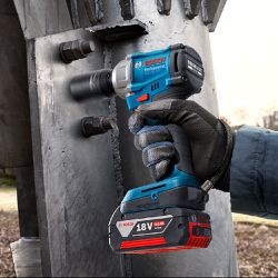 Chave de Impacto GDS 18V-350 Com Carregador e 2 Baterias (06019M50E1) - Bosch